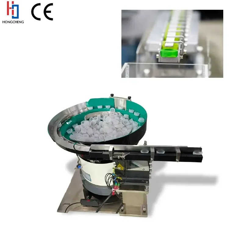CE Certificate High Speed Vibrating Cap Feeder Machine 220V SUS304 Bottle Cap Elevator for Automation Equipment with 1 Year
