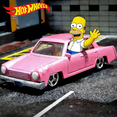 Em Estoque Hot Wheels 1/64 Série Mainline 2026 E Case SIMPSONS PAGANI AUDI MAZDA DODGE Carro Colecionável Modelo de Veículo Diecast