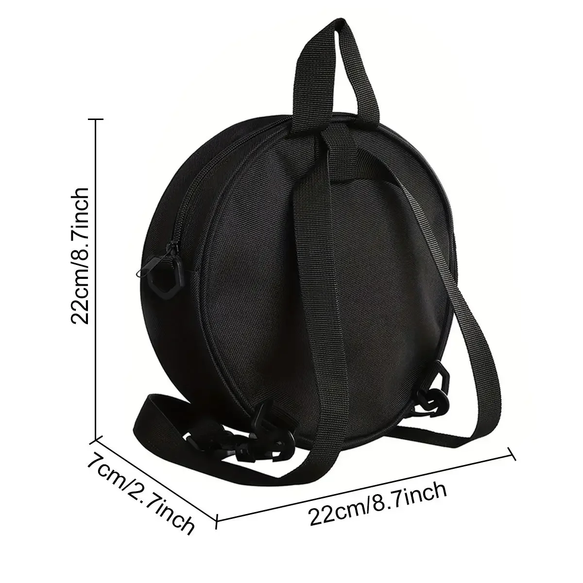 Tape Print Round Shoulder Bag Casual Messenger Bag for Woman Best Gifts 2D Flat Casual Daily Crossbody Bag
