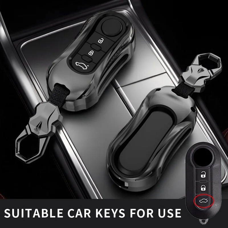 Funda para llave de coche para Fiat 500 Panda Ducato 500L Lancia Grande Punto Dot Evo Palio para Citroen Jumper para Peugeot Boxer