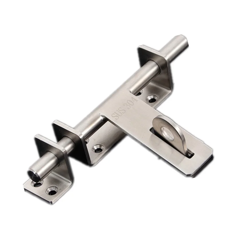 Thickened 304 Stainless Steel Wooden Door Home Entrance Door Bolt Lock Door Catch Door Latch Thickened Anti-theft Door Surface M