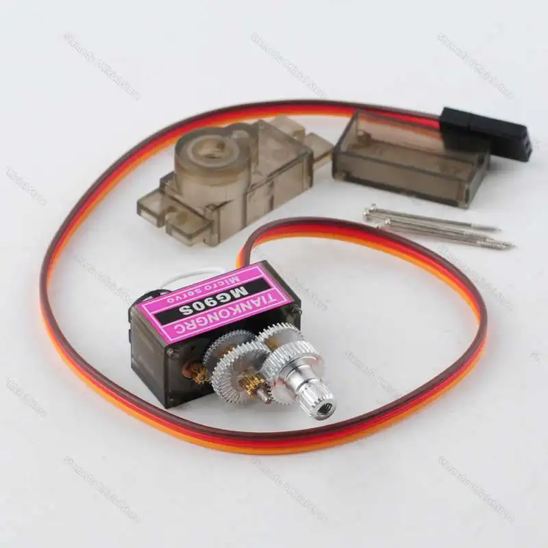 Mini MG90S 180 ° /270 ° /360 °   Servo RC All Metal Gear 9g Versione aggiornata Braccio 20T per elicottero aereo auto MG90 9G Trex 450 RC Robot