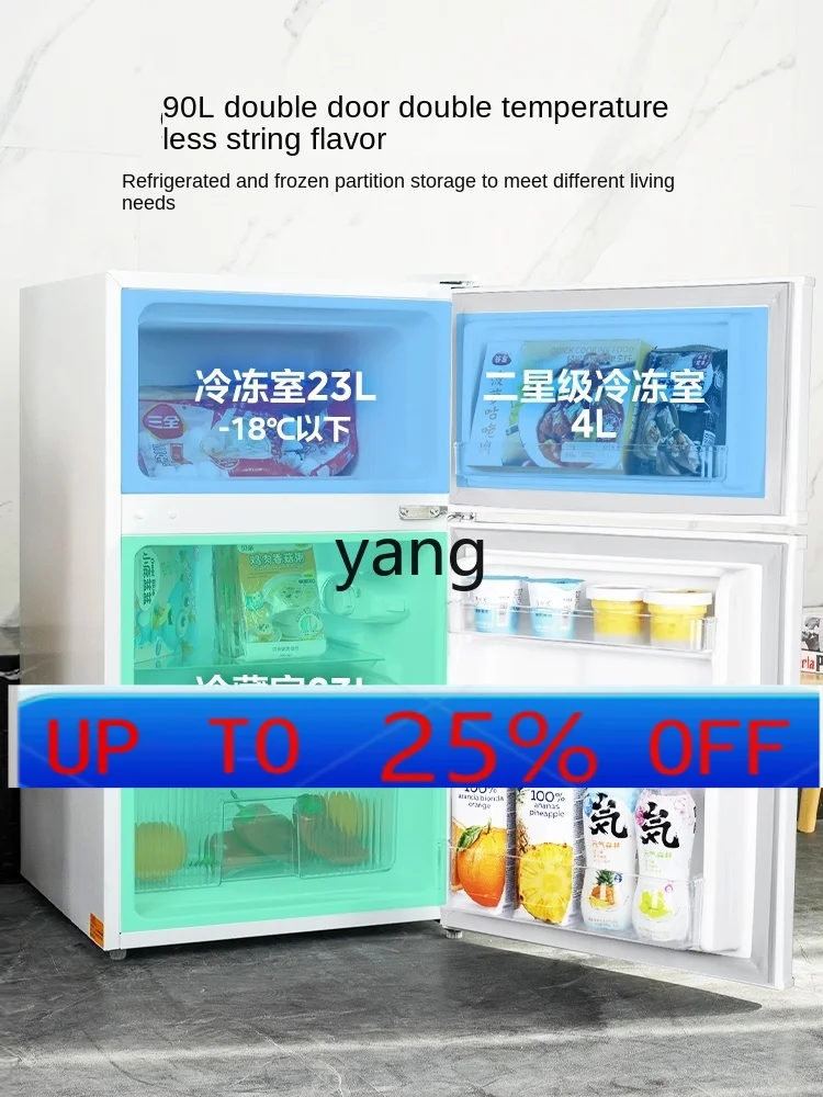 CX  Double Door Two Door Refrigerator Household Small Energy Saving Mini Mini Refrigerator
