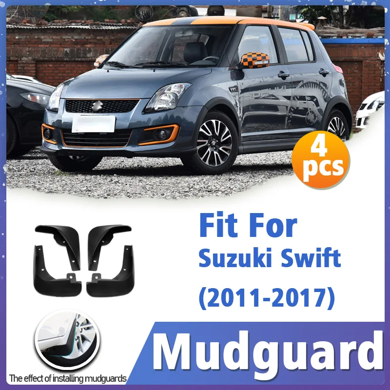 

Mudguard For Suzuki Swift 2011-2017 Front Rear 4pcs Mudflaps Mudguards Auto Styline Splash Guard Fender 2012 2013 2014 2015 2016