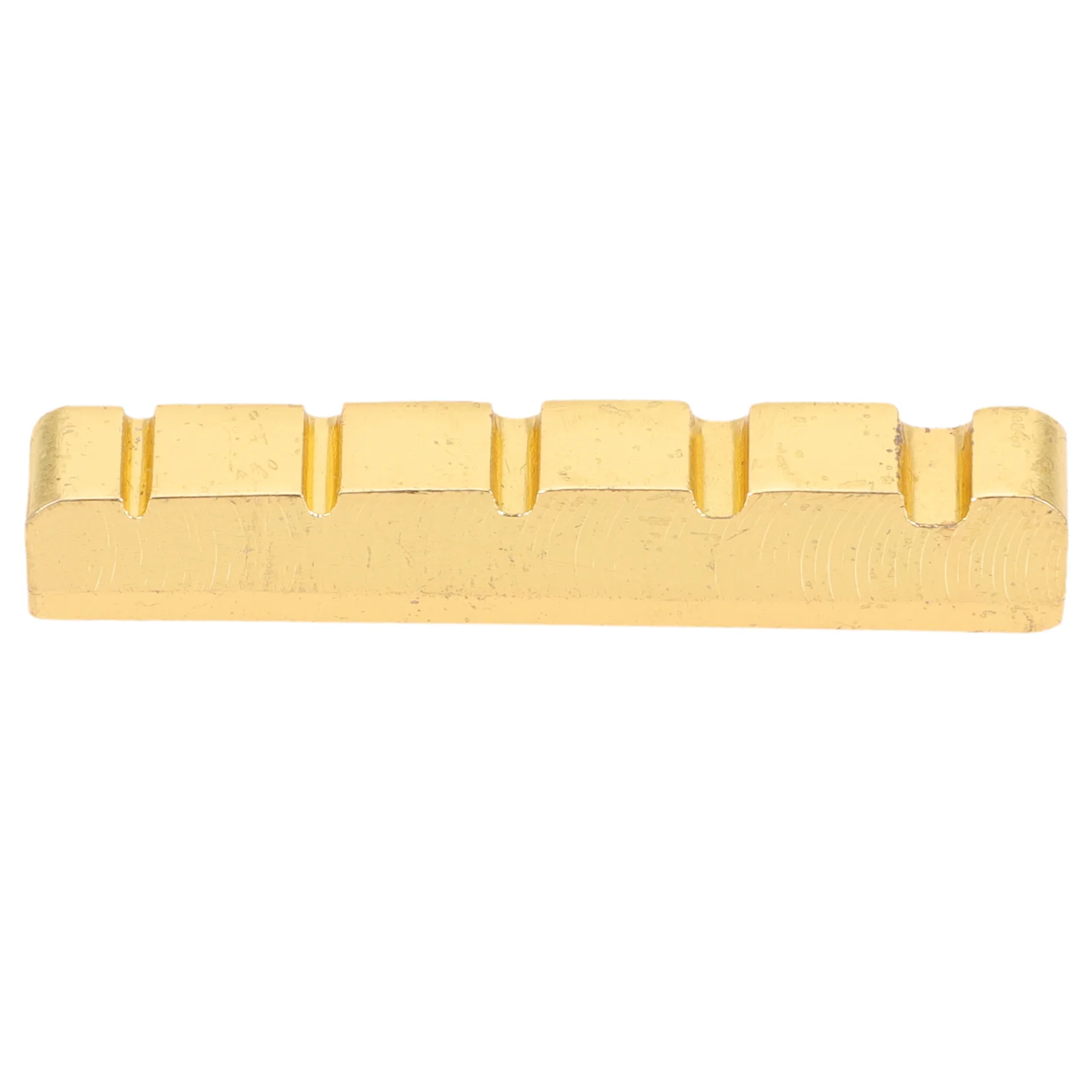 

Electric Bass String Nuts Premium Brass Noise Reduction Improved Tone Sustain Bass Bridge Saddles Replacement Parts For