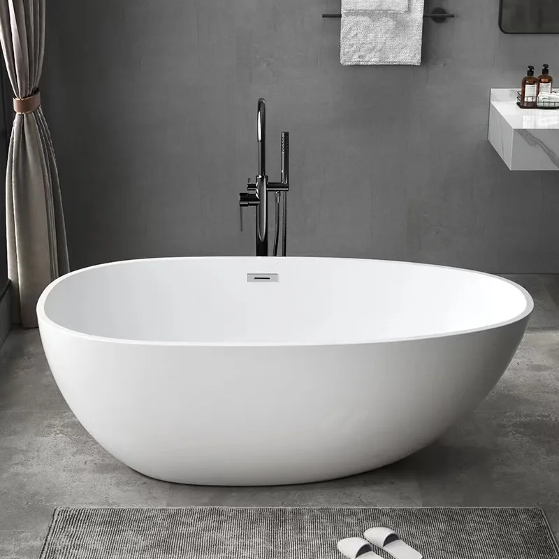 Hotel Internet celebrity bathtub Independent family small apartment goose egg water drop integrated bathtu