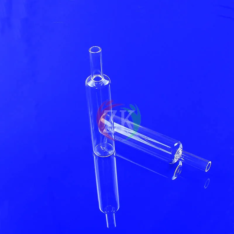 Custom Quartz Reducer Tube High Temp Corrosion Resistant High Transparency Quartz Bottle Quartz Glass Lab Products