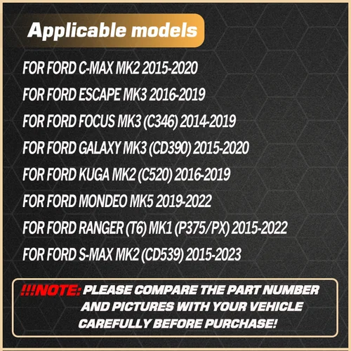 Imagen 2 del producto F1CT-15K859-BA para Ford Mondeo MK5 2019-2022 Ford Ranger T6 MK1 2015-2022 Ford s-max MK2 2015-2023 PDC Sensor de distancia de estacionamiento