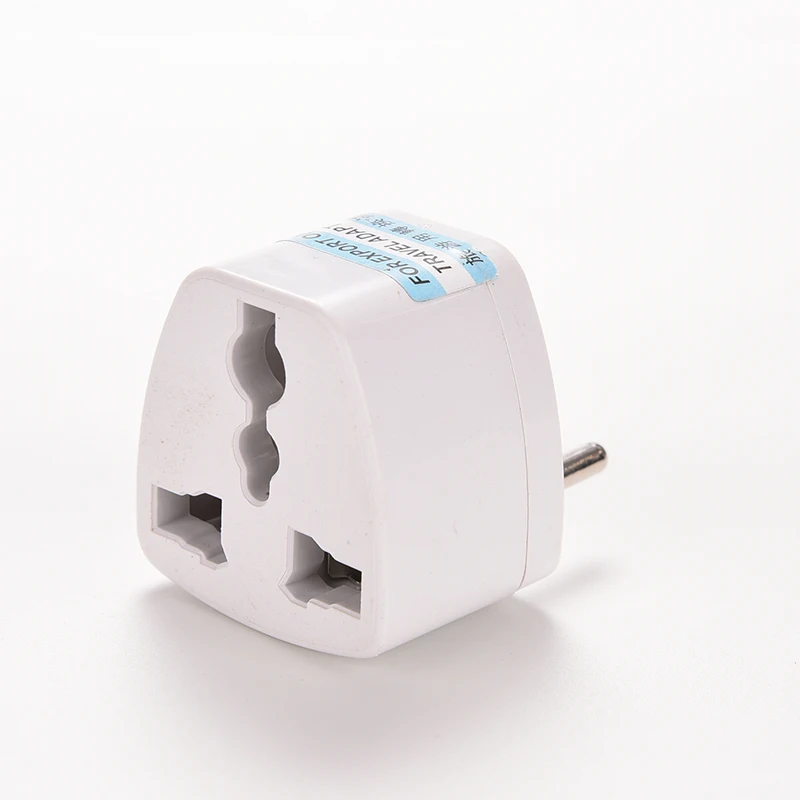 1PC Universal EU UK US GER AU CHN Plug Adapter European Germany Australia China Power Plug Socket White Travel Converter Plug