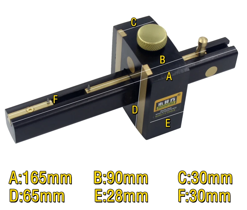 Ebony British Easy-Slide Marking/Cutting Gauge,Woodworking Carpenter's automatic scribers Screw Cutting Gauge Mark Scraper tools