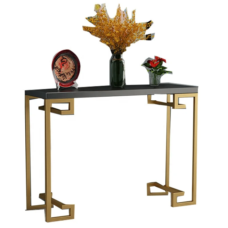 

#Simple Modern Marble Solid Wood Nordic & New Chinese Style Entrance Console Table Customizable Home Furniture