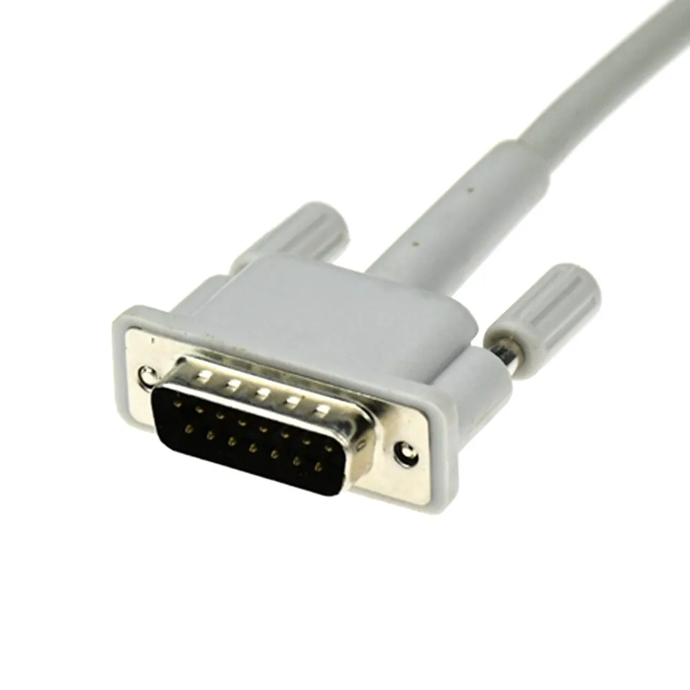 ECG / EKG Cable DB15 Pins10 Leads Leadwire Compatible for H*P Monitor