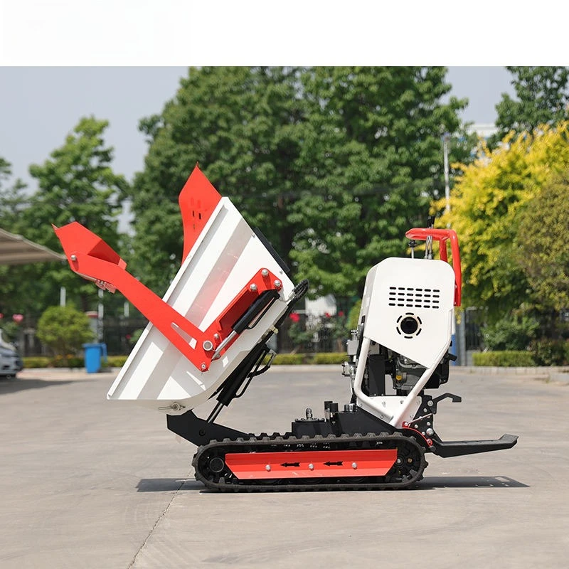 Heavy Duty Mini Tracked Dumper Mini Track Loader Self Loading Hydraulic High Lift Mini Dumper Tracks Loaders for Farm Yard