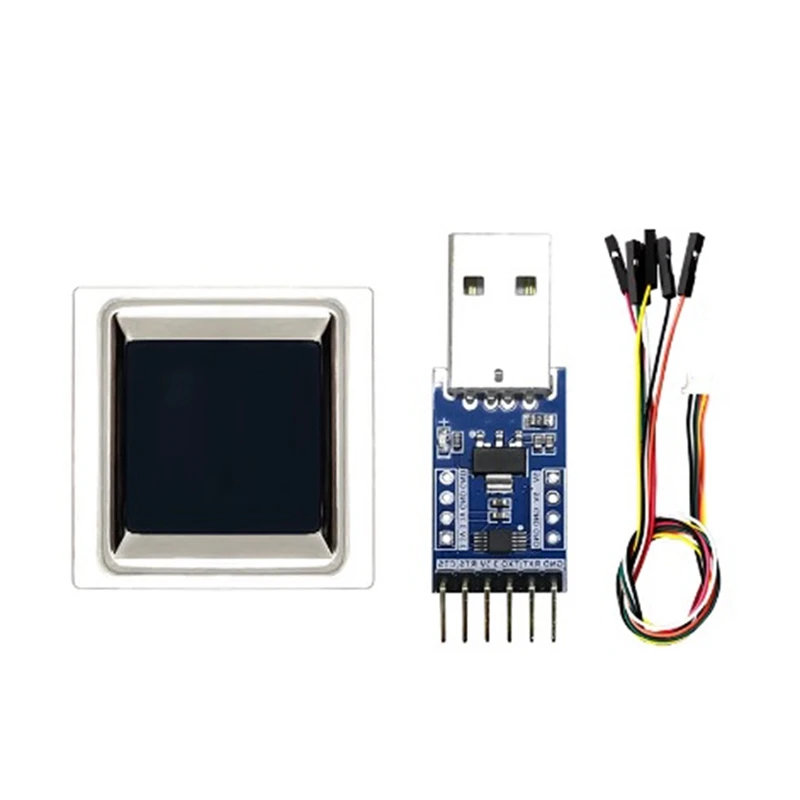 Módulo de identificación de huellas dactilares ZW0608 Módulo de interruptor de Sensor de adquisición de huellas dactilares capacitivo semiconductor cuadrado