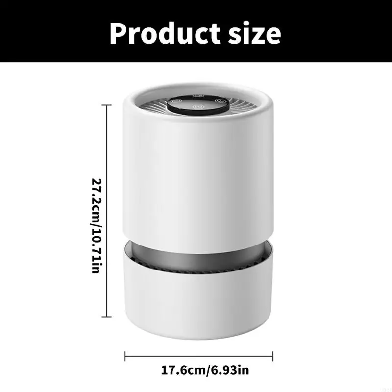 أجهزة تنقية الهواء U0DE لغرفة غرفة نوم متكررة استخدام سطح المكتب الصغيرة المحمولة المتنبر أيون هواء المرشحات