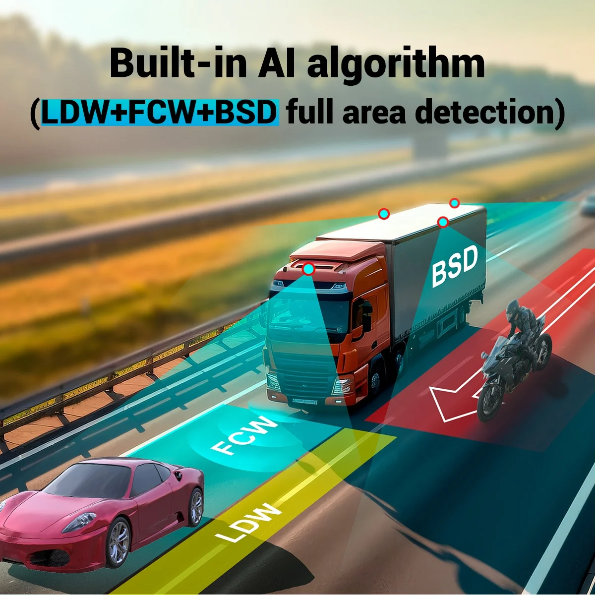 STONKAM 3d 1080P Truck Bus Surround View Monitoring System Support IP Camera For Vehicle Management