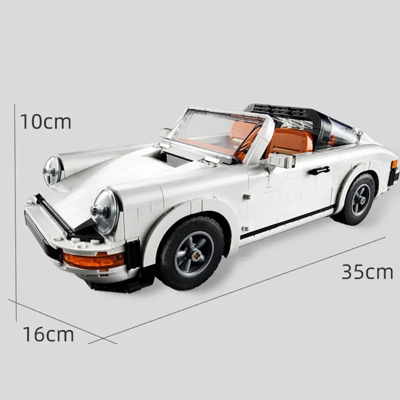 1458 pièces nouveau supercar blanc super voiture de course technologie d'adaptation modèle d'assemblage blocs de construction jouets pour enfants cadeaux d'anniversaire