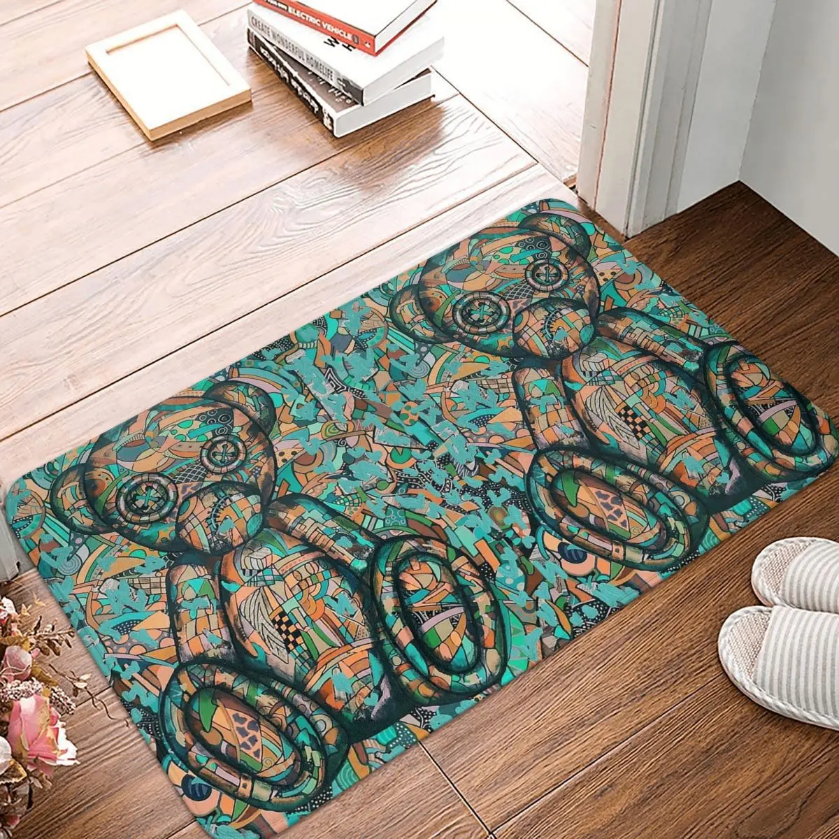 

Cuddly Teddy Bears Anti-slip Doormat Floor Mat Durable Carpet Rug for Kitchen Entrance Home Balcony Footpad Mats