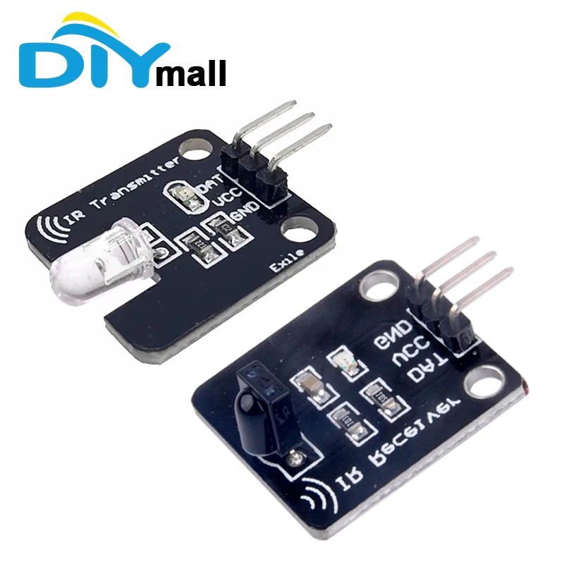38KHz IR Transmitter Receiver Sensor Module Board Parts Set Compatible for Arduino Raspberry Pi Remote DIY Project