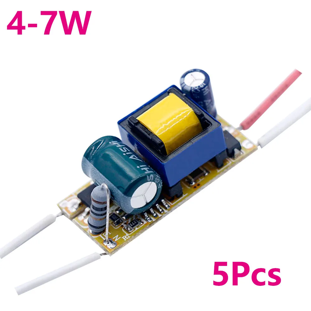 5PCS LED Driver 300mA 1W 2W 4W 6W 8W 9W 10W 15W 18W 25W 35W 40W For LEDs Power Supply Lighting Transformers For LED Repair DIY