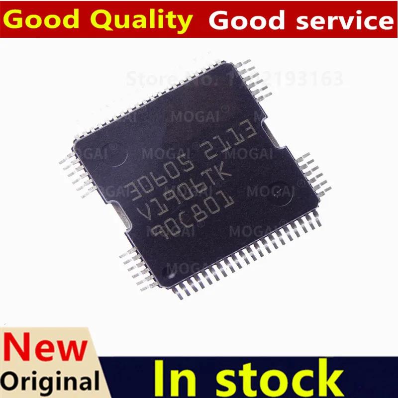 (5piece)100% New 30458 30460 30554 30605 30616 30622 40049 40055 40069 40114 HQFP-64 Chipset