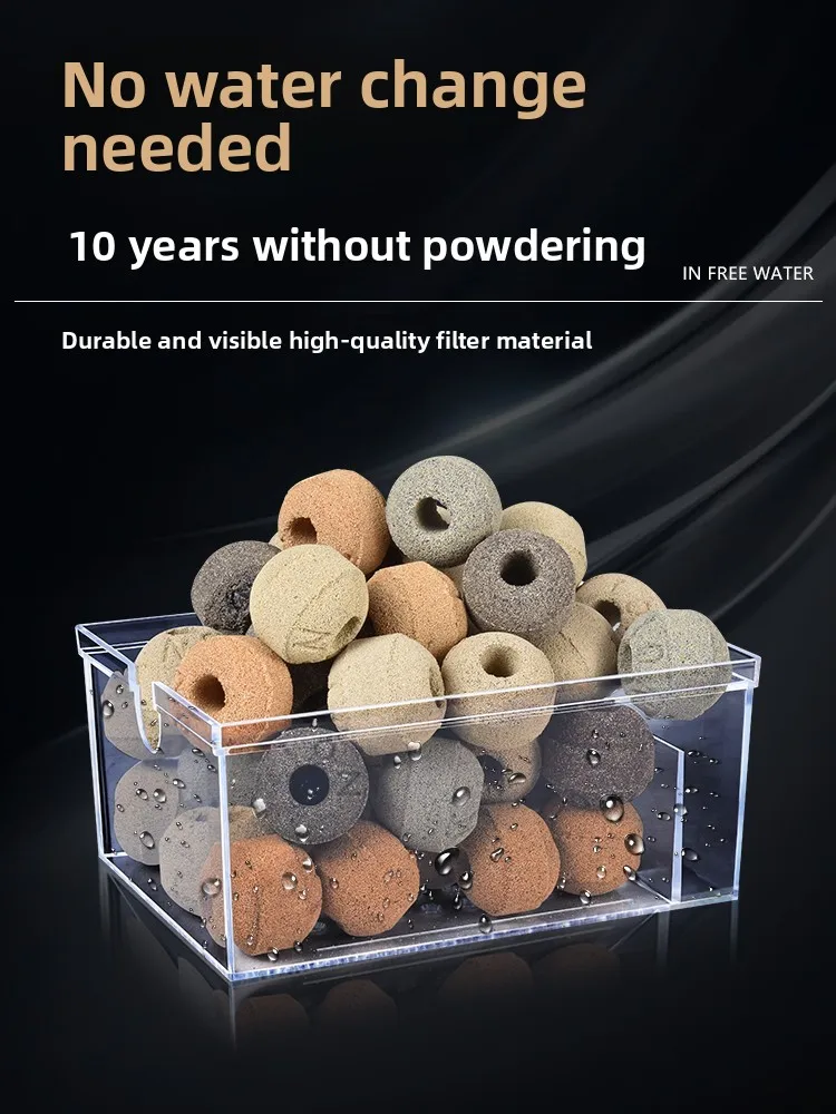 

Материал для фильтрации воды в аквариуме 5D Cerc Nano Ball Fi, очистка воды, нитрификация, бактериальный фильтр для пруда