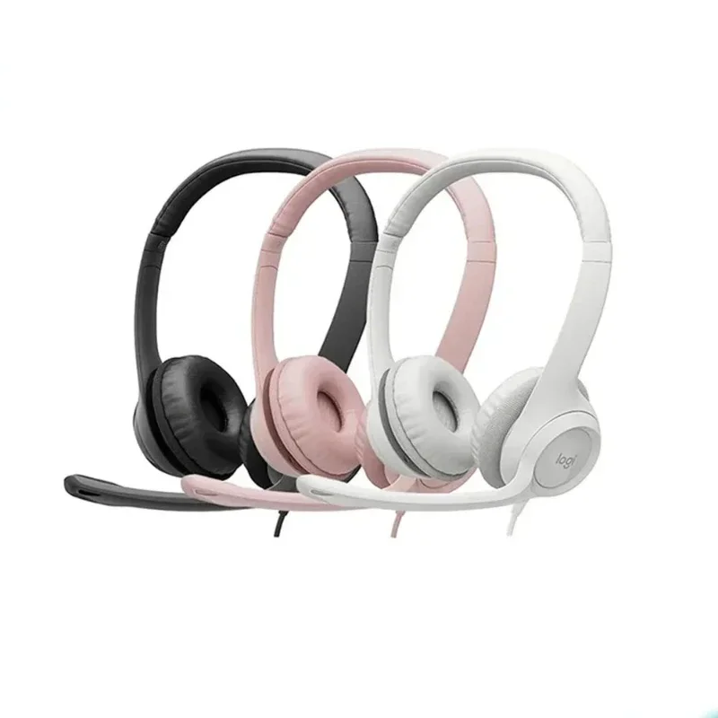 

H390 Wired Headset Computer Headset Stereo Headphones With Noise Cancelling Microphone Work For Video Meetings