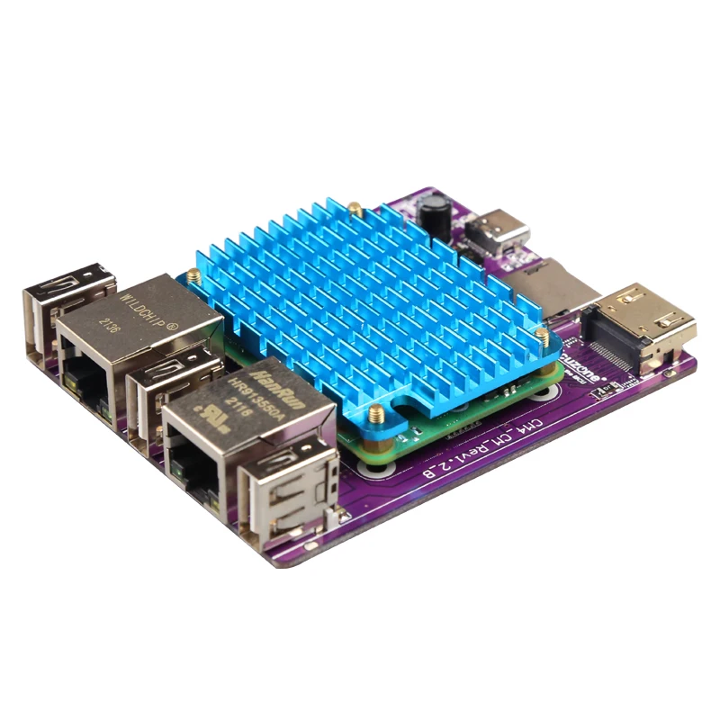 CM4_CM Dual Ethernet expansion board RTC FAN USB2.0 Gbps Ethernet RPI OS,Ubuntu,KALI