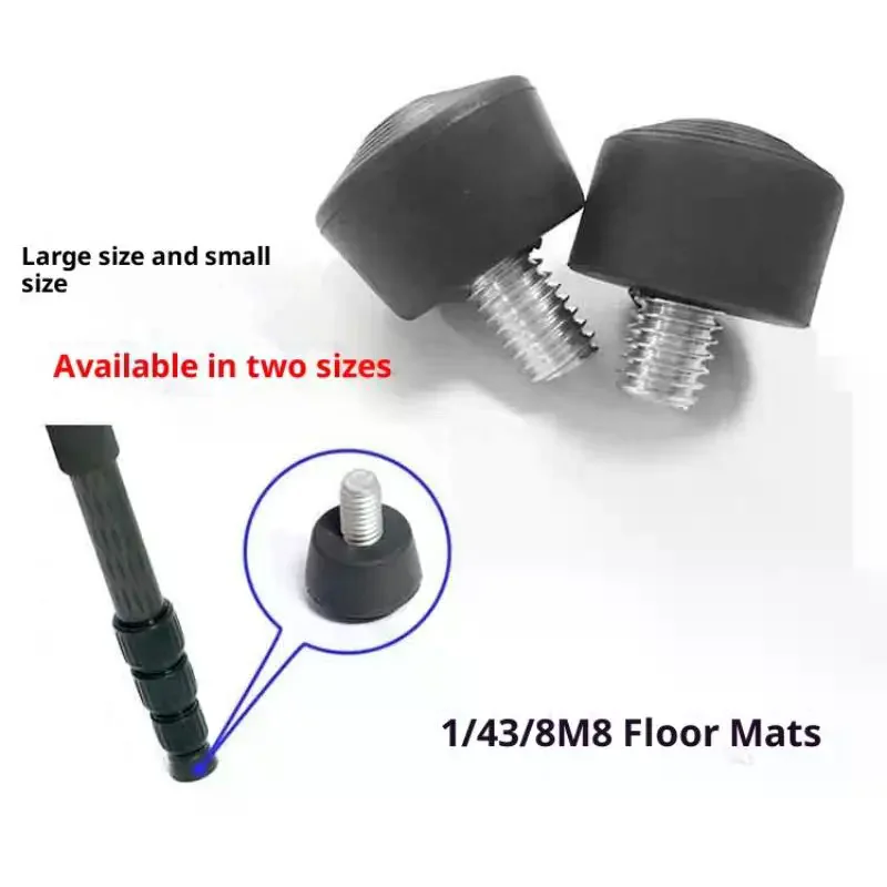 1Pc Universal Anti-slip Rubber Foot Pad Feet Spike 3/8 Inch 1/4 Inch M8 Photography Accessories For Tripod Monopod
