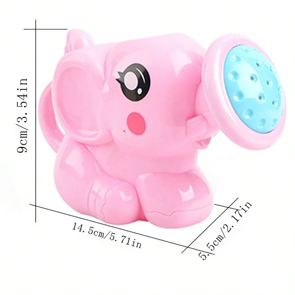 Cartoon Elephant Bath Shower Head for Kids, Sprinkler Sprinkler Toys para bebê, natação, praia, banheiro, presente para crianças, verão