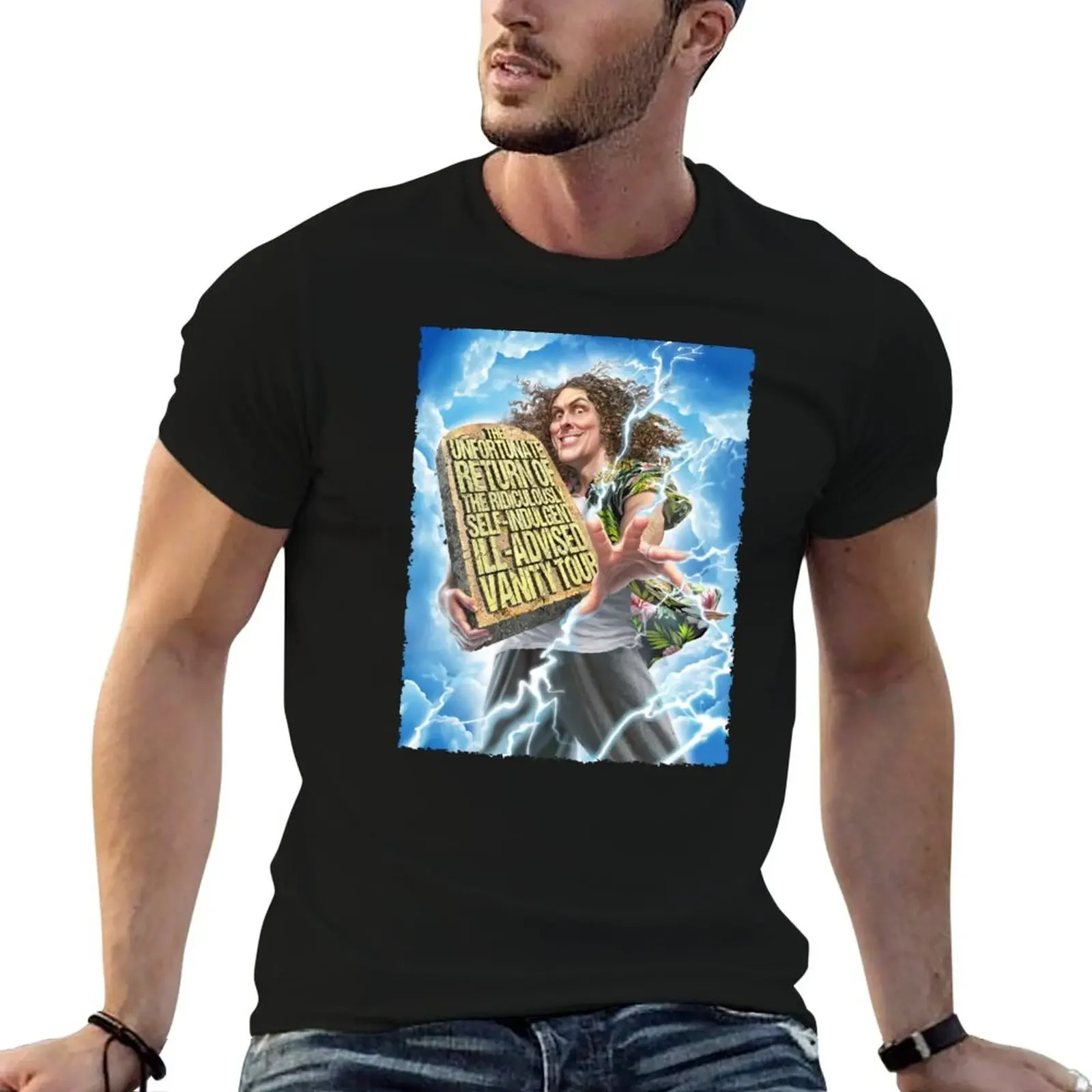 Weird al Yankovic T-Shirt summer tops oversized kawaii clothes men tshirt