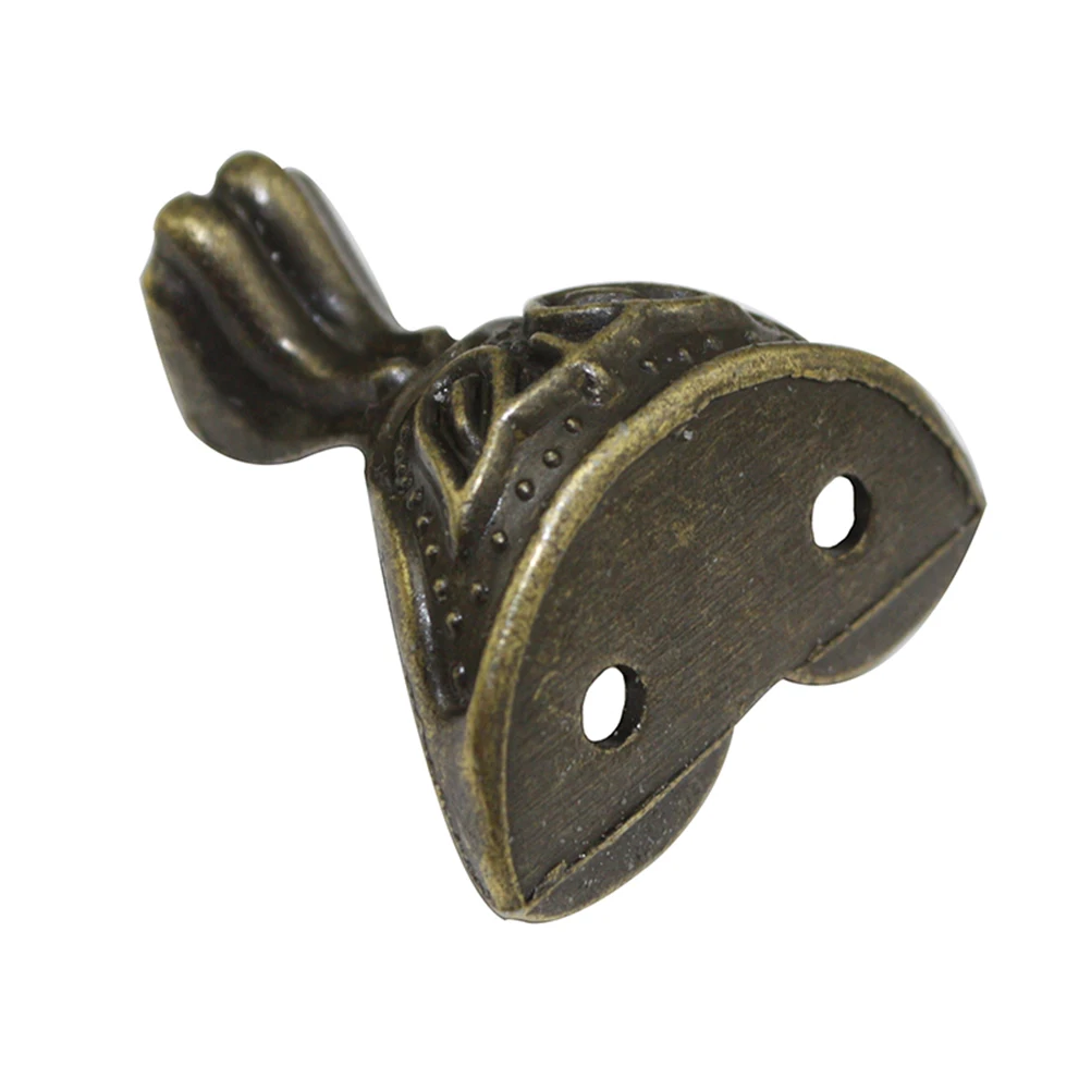 

20pcs 28X27Mm Corner Brackets Sturdy Zinc Alloy Support Beast Face Dark Green Replacement Accessories For Chairs Beds Boxes Sofa