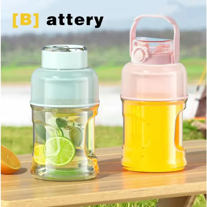 Portable Juicer 1.5L Portable Fruit Juice Blenders USB 10 Blades Juicer Cup Machine for Kitchen Summer  Electric Mini Bottle