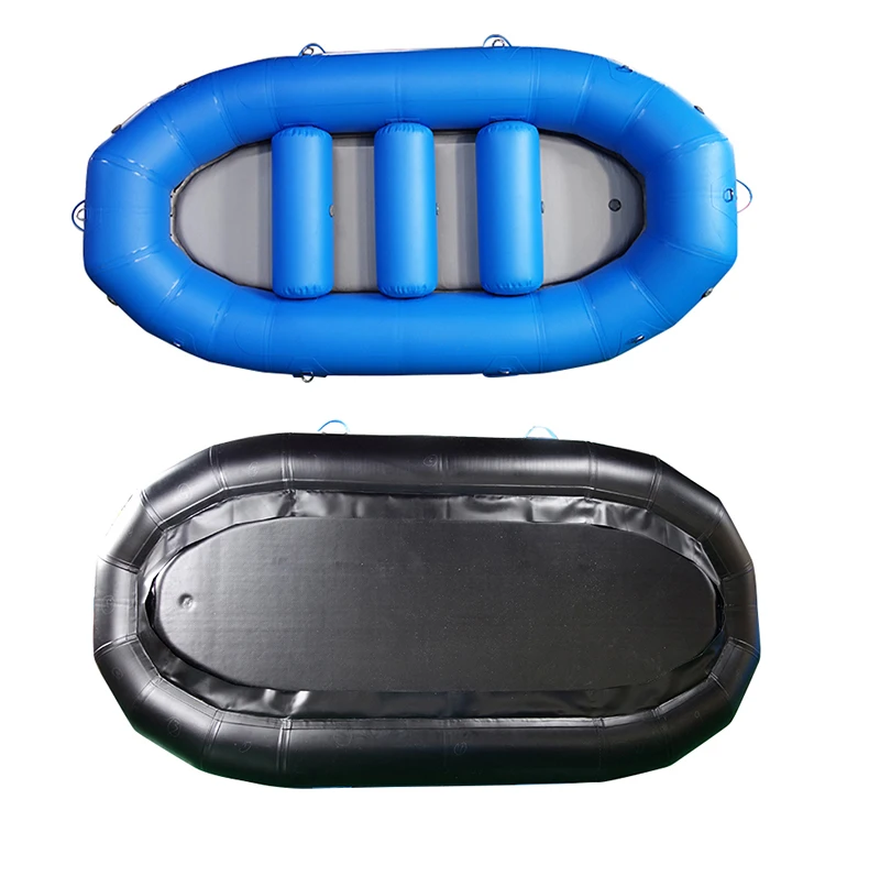 Inflatable white water raft fishing white river I-beam floor self-packing paddle rafting