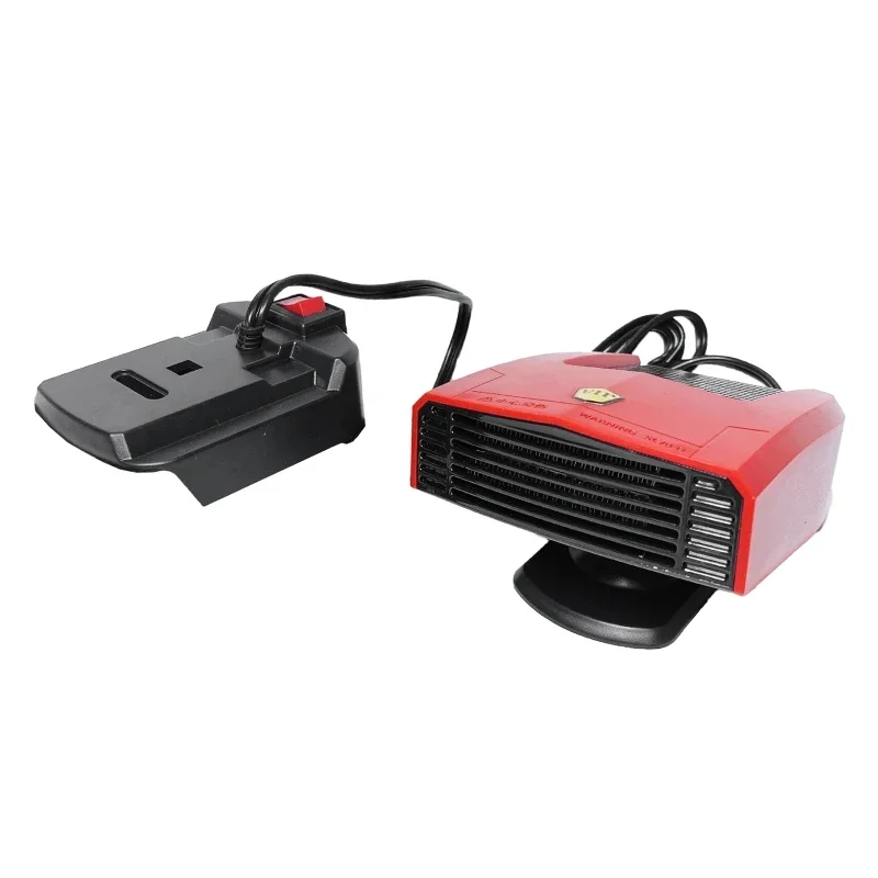 Car Heater Cold Defrosting Warm Wind Snow Demister 360° Rotation Heating Fan For Makita 18V Battery Car Mounted Outdoor Warmer