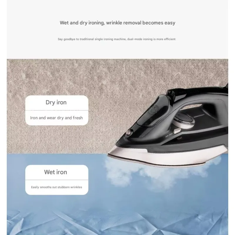 Luxury Steam Iron for Clothes New Powerful Steam Technology Non-Stick Ceramic Soleplate Auto Shut Off Quality & Durability
