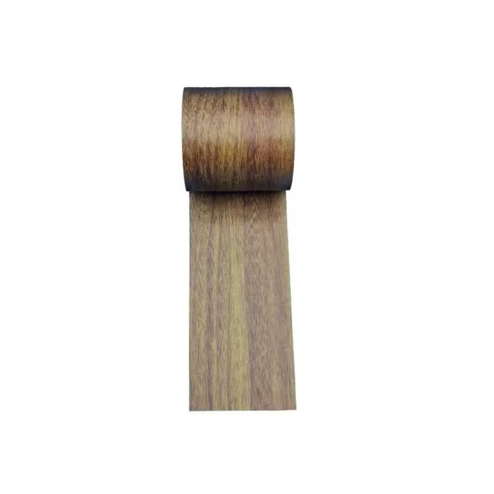 5M/Roll Self-adhesive Furniture Repair Tape Wood Grain DIY Floor Renovation Sticker Mildew-proof Realistic Skirting Line