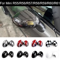 Carbon Faser Muster Shell Auto Rückspiegel Abdeckungen Für Mini Cooper Clubman R55 R56 R57 R58 R59 R60 Countryman r61 Zubehör