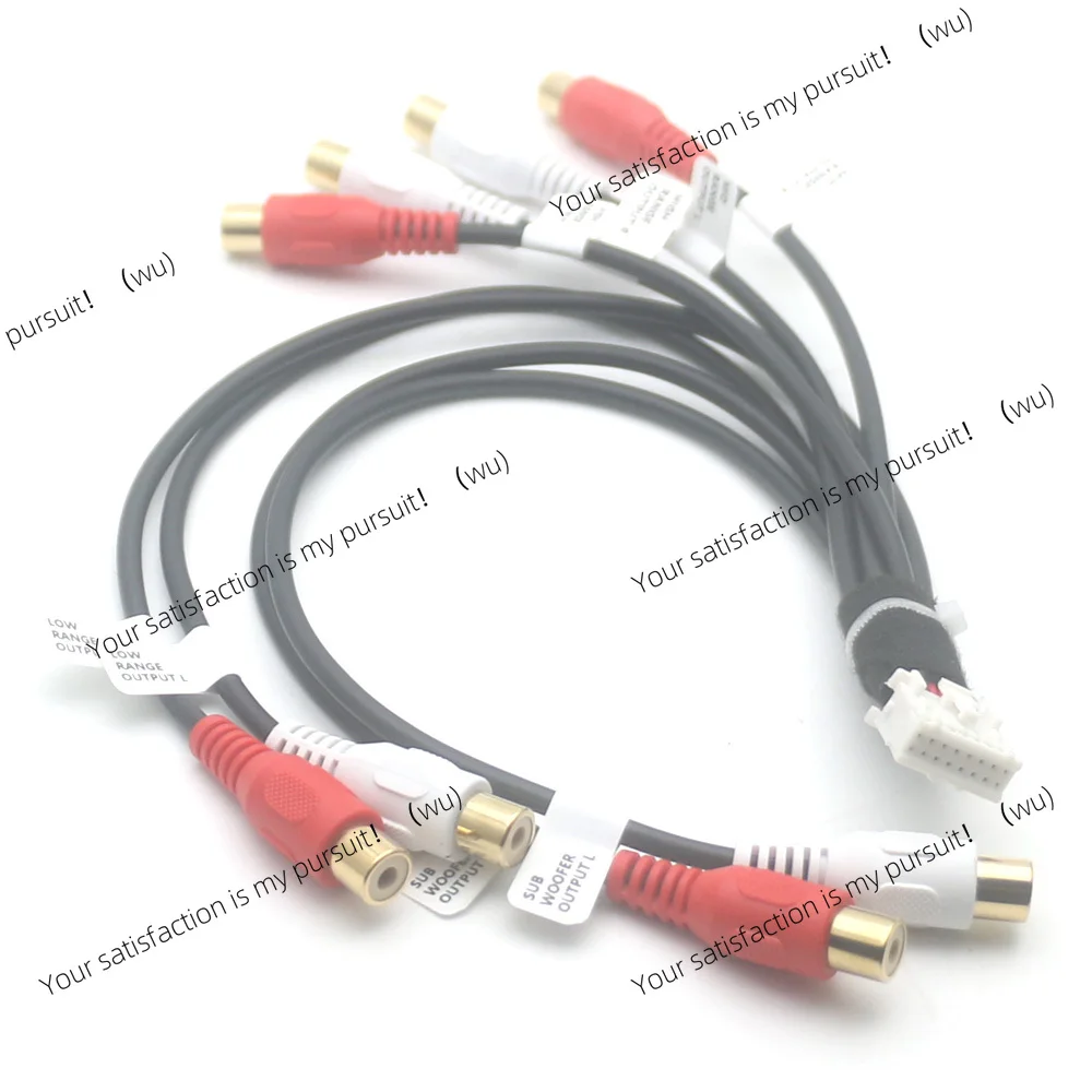 16 Pin Car Stereo Radio Subwoofer Mid High Low Range Out RCA Cable Adapter for Pioneer DEX-P99RS Carrozzeria DEH-P01