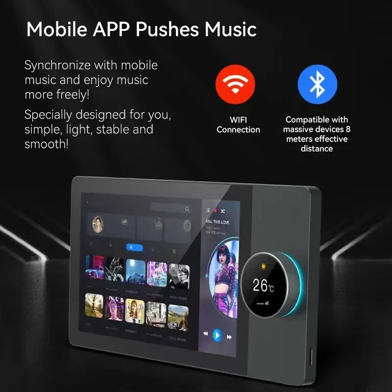 Neues 8-Zoll-Tuya Wireless Wifi Ble Smart Home Zigbee Gateway Multifunktions-Zentral-Touchscreen-Bedienfeld