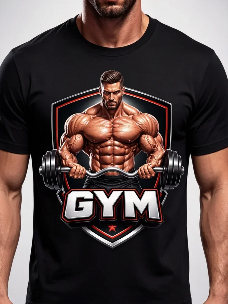 2026 Neues 3D Sparta Print T-Shirt Fitness Sport T-Shirt für Herren Outdoor Street Herrenbekleidung Sommer Sport Kurzarm-Oberteil