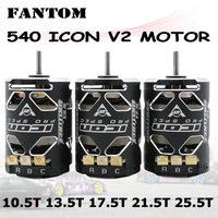 FANTOM 540 ICON V2 10.5T 13.5T 17.5T 21.5T 25.5T Motor Sensored Brushless Combo for 1/10 off-road Drift Racing RC Car