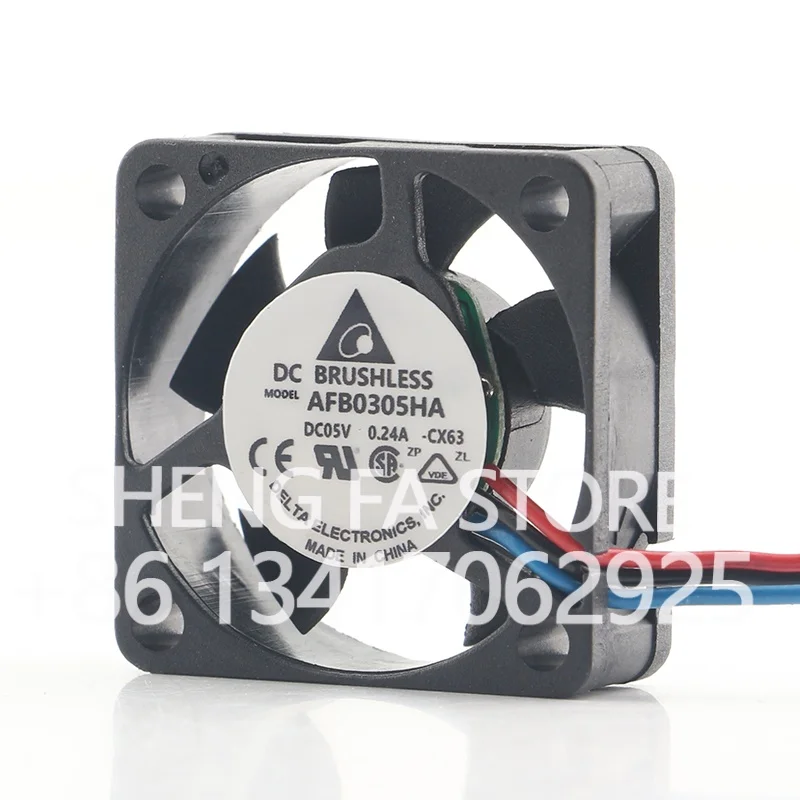 Cooling fan AFB0305HA New Delta 12V 24V 48V double ball bearing Large air volume miniature AC EC 3010 3CM 30X30X10MM DC 5V 0.24A