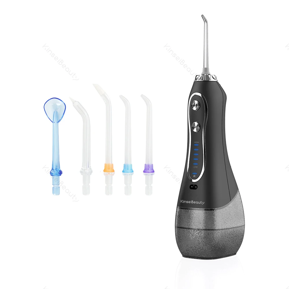 5 Chế Độ Răng Miệng Irrigator Nước Di Động Dental Flosser Nước Chỉ 300Ml Bình Nước + 6 Máy Bay Phản Lực Đầu Răng bụi Cáp USB