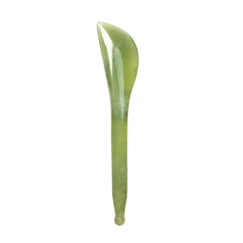 Jade massage tool - Premium quality Xiuyan jade massage stick - Jade tendon-pulling stick for face