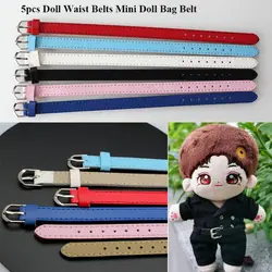 1pc  Artificial Leather Doll Waist Belts Super Mini 8*220mm/10*220mm Doll Bag Belt Kids Toys DIY Handmade Belt