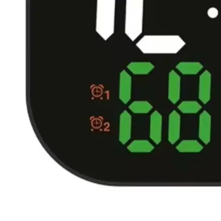 Adjustable Brightness Digital Wall Clock Weather Icons Snooze Function Large LCD Display Adjustable Brightness Clock