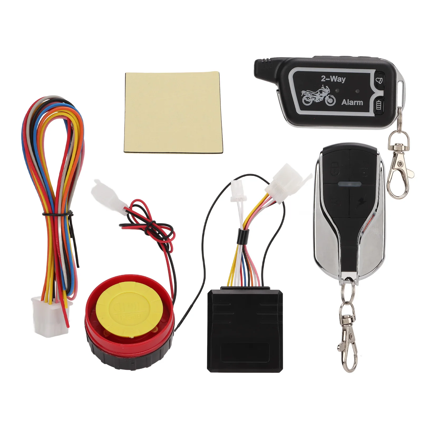 Motorcycle 2 Way Alarm System Vibration Sound Alert Remote Start System Portable Energy Saving Anti Robbery for Motorbike