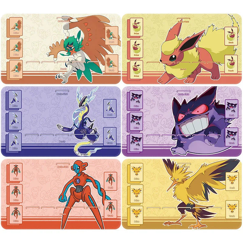 

Коврик для мыши/клавиатуры с изображением мультяшных персонажей Gengar и Eevee (PTCG), DIY, для аниме-игр, 600*350*2 мм