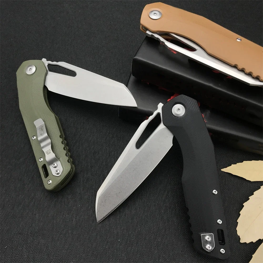 High Hardness Tactical MICRO MSI Folding Pocket Knife M390MK Sheepsfoot Blade G10 Handle Outdoor Survival Tools Hunting Knives